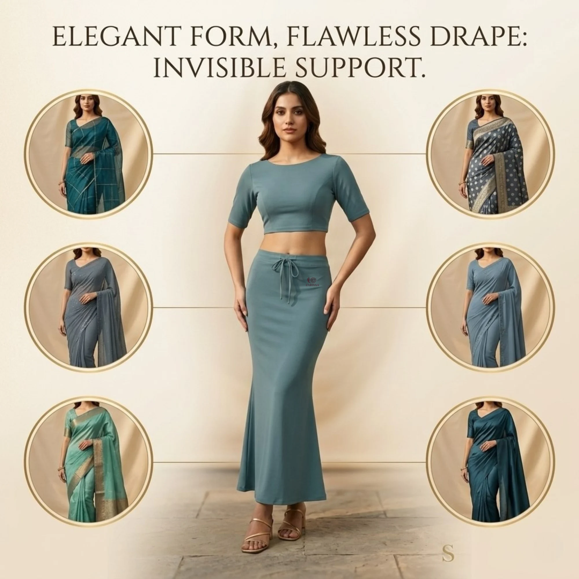 Saree Shaper - Sage Green - Image 8
