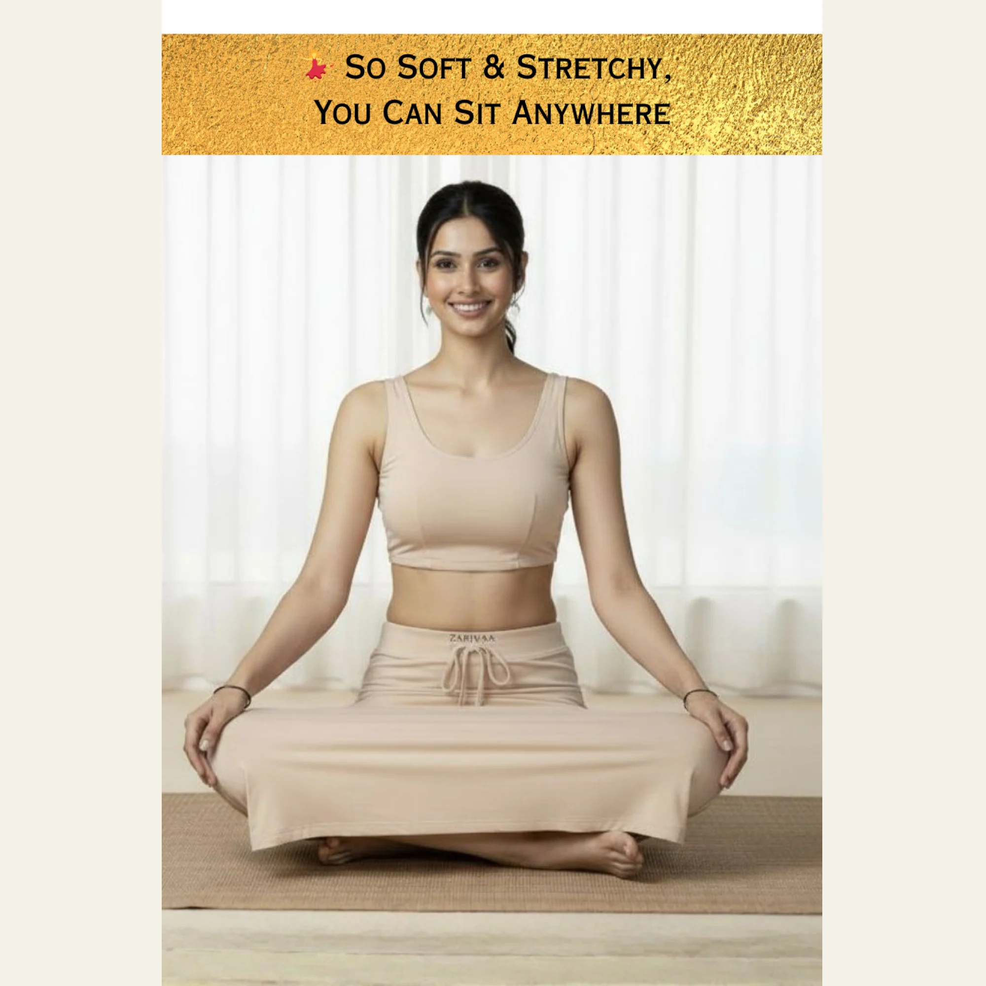 Saree Shaper - Beige and Black - Image 2
