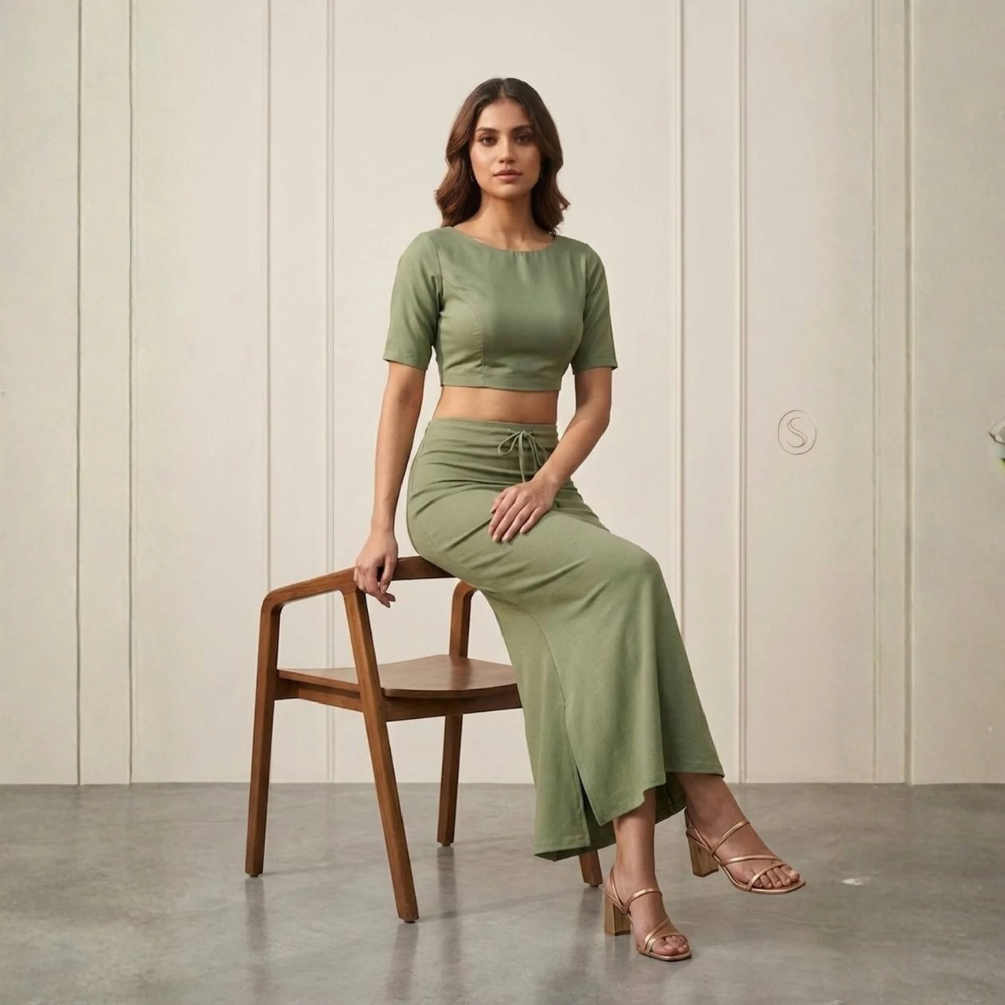 Saree Shaper - Army Green - Image 5
