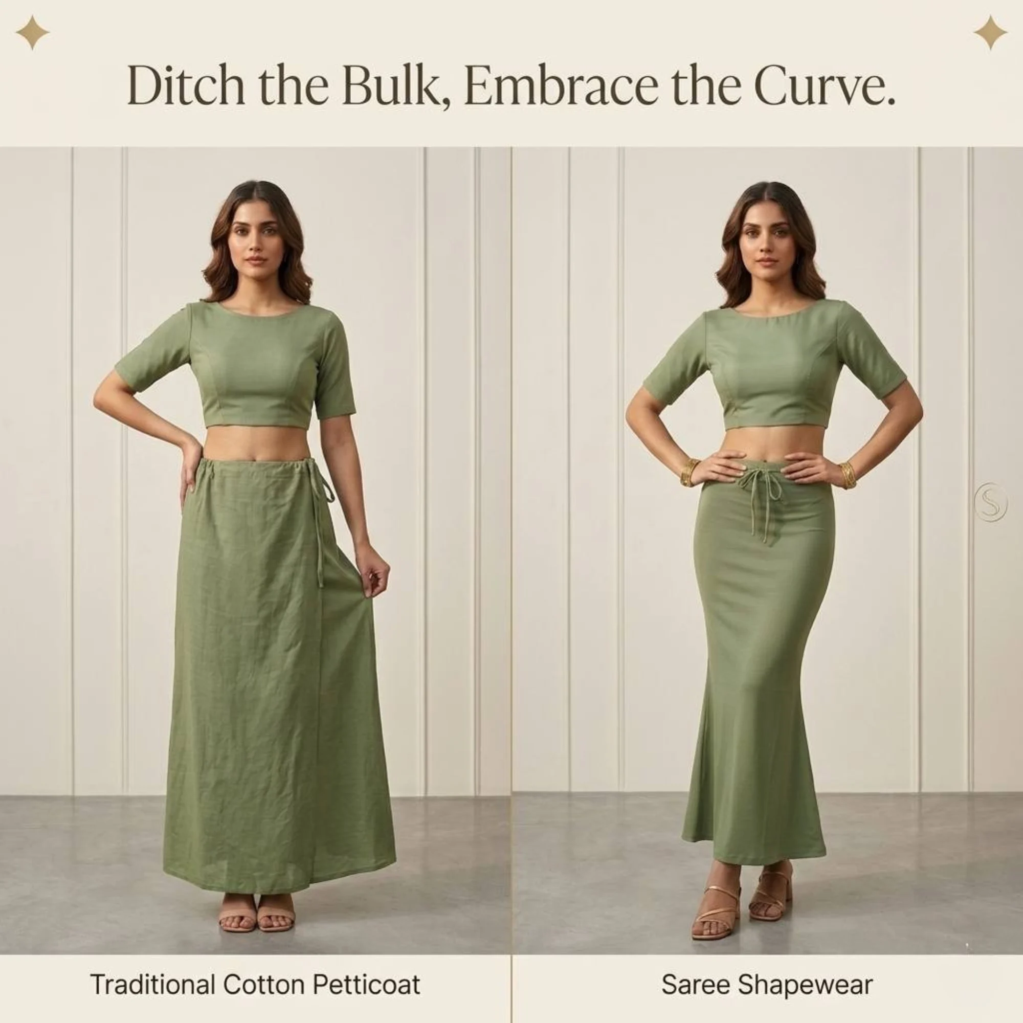 Saree Shaper - Army Green - Image 7