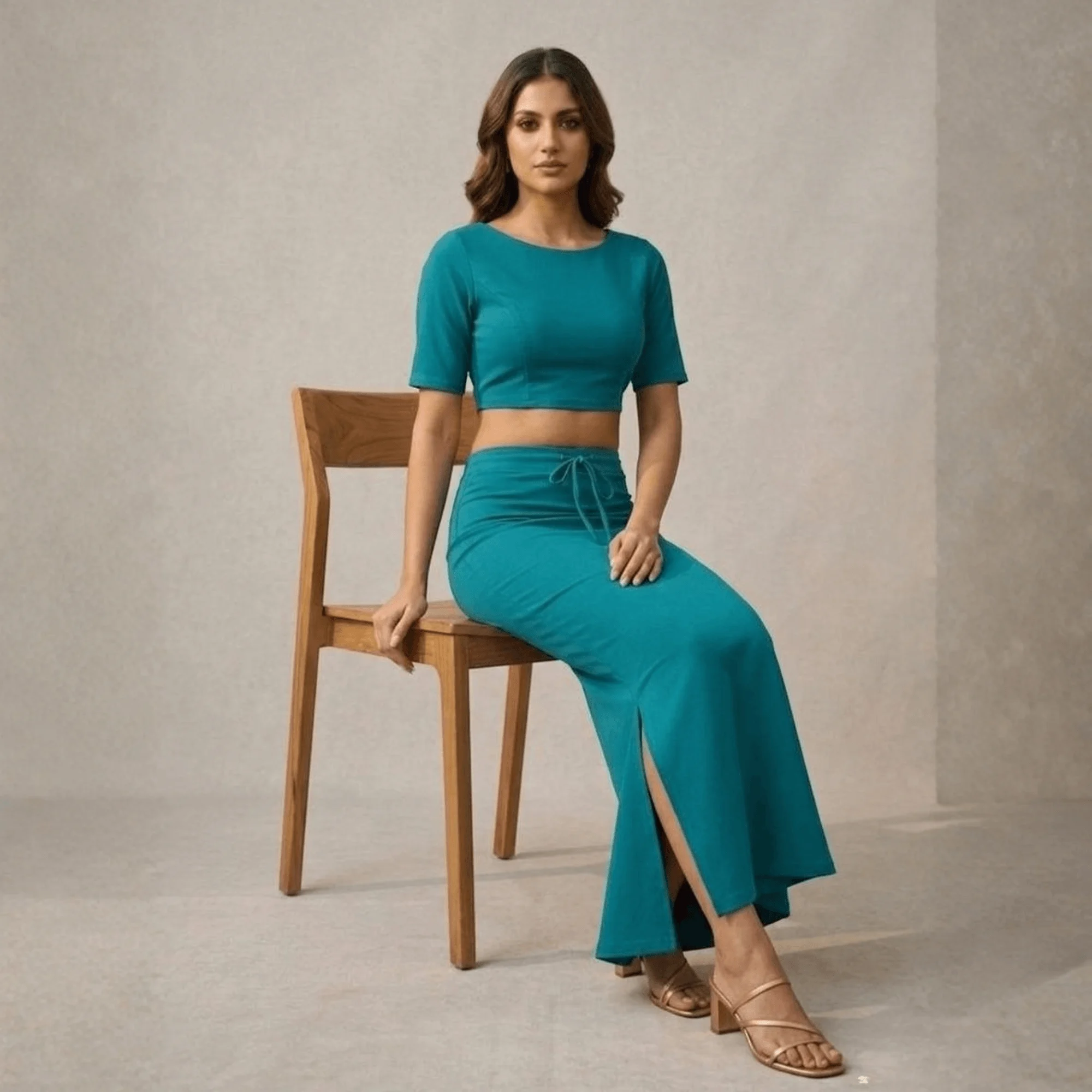 Saree Shaper - Peacock Green - Image 6