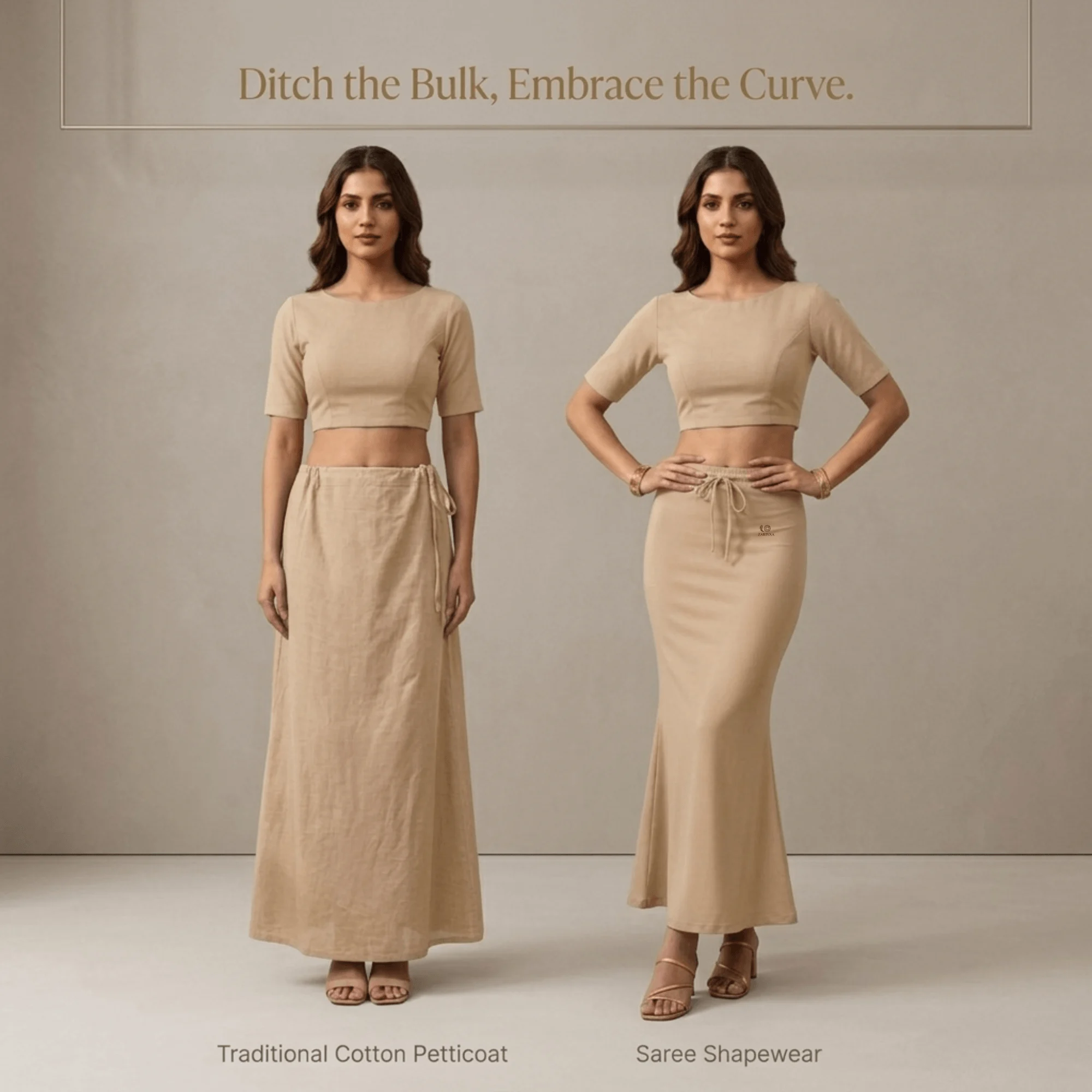 Saree Shaper - Beige - Image 6