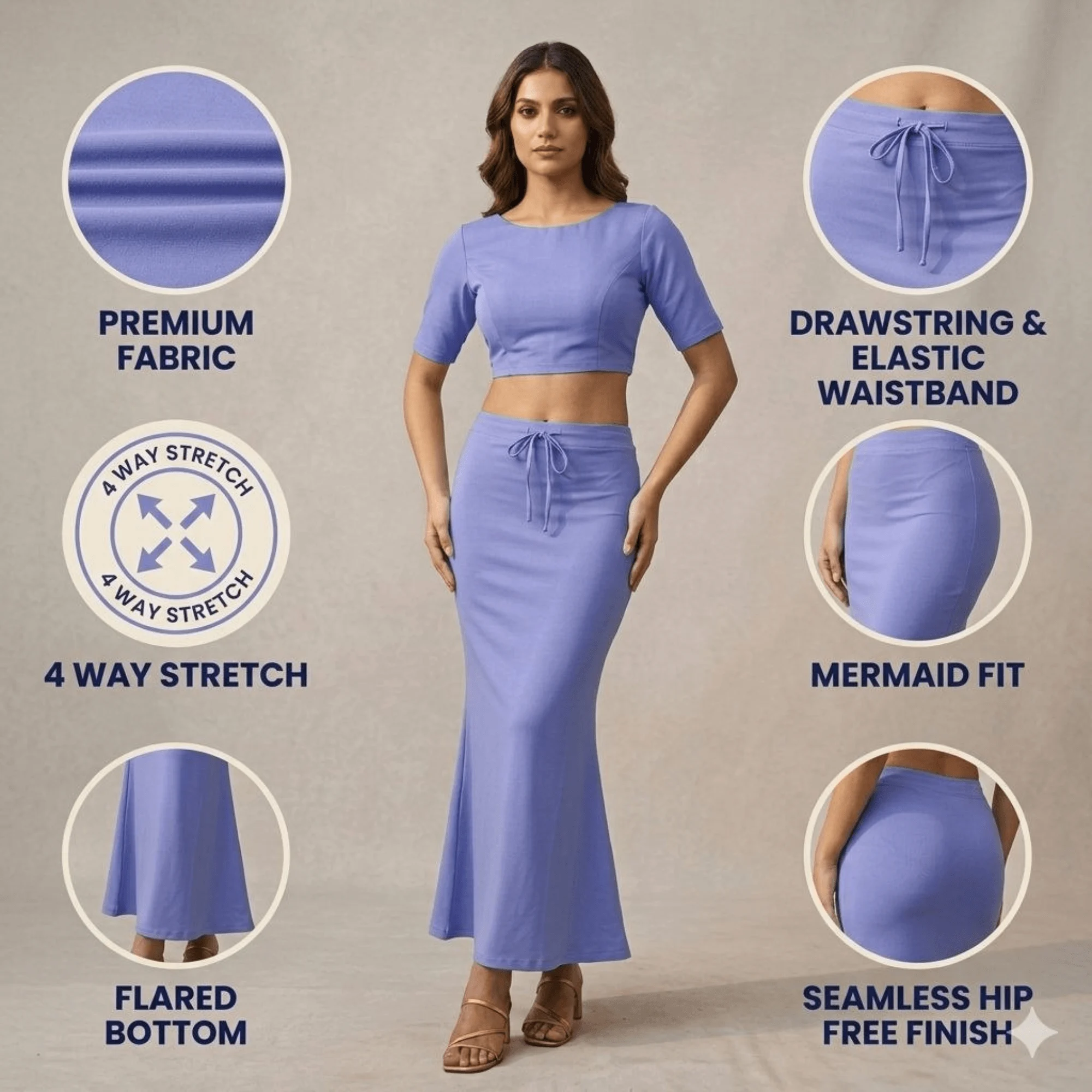 Saree Shaper - Sky Blue - Image 8