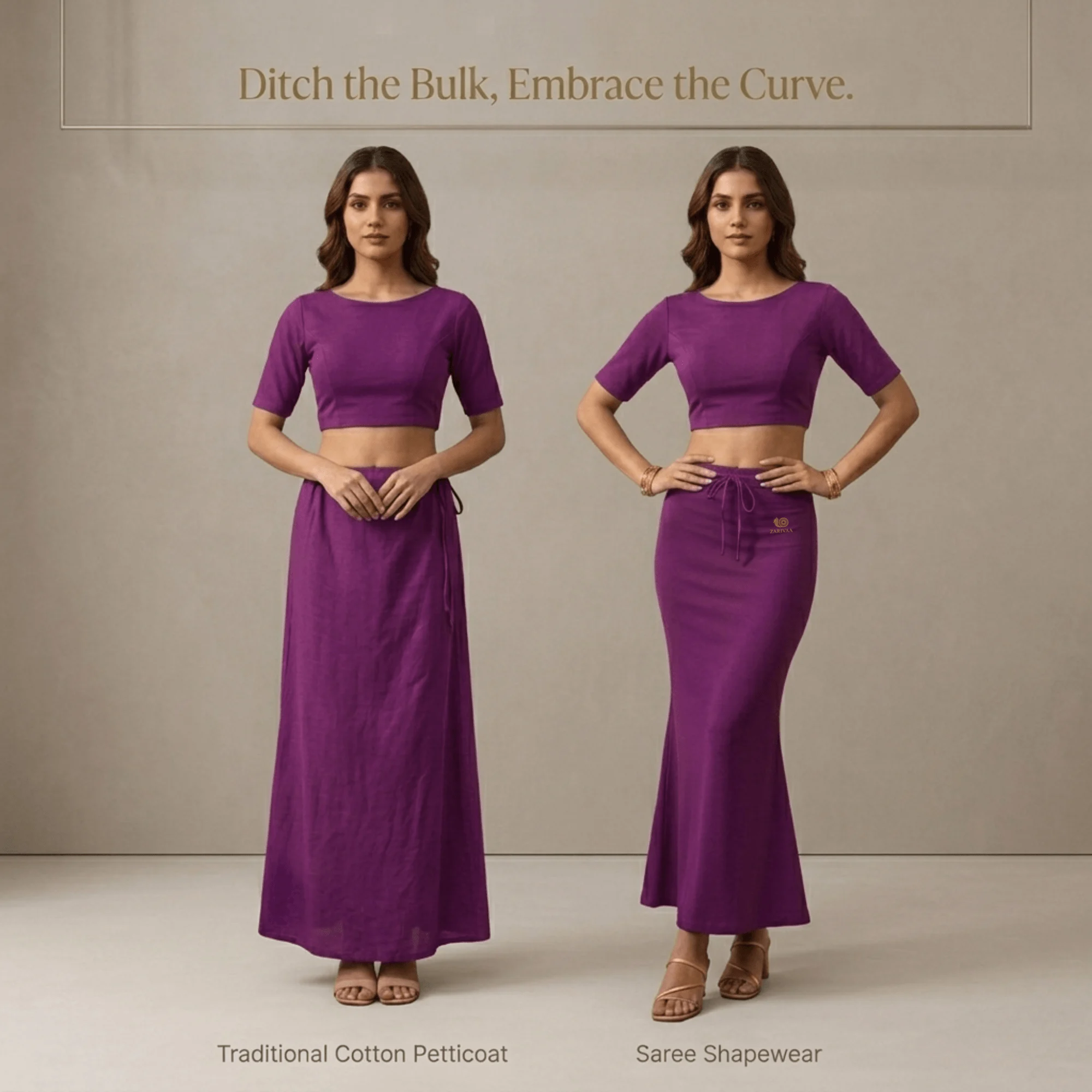 Saree Shaper - Purple - Image 7