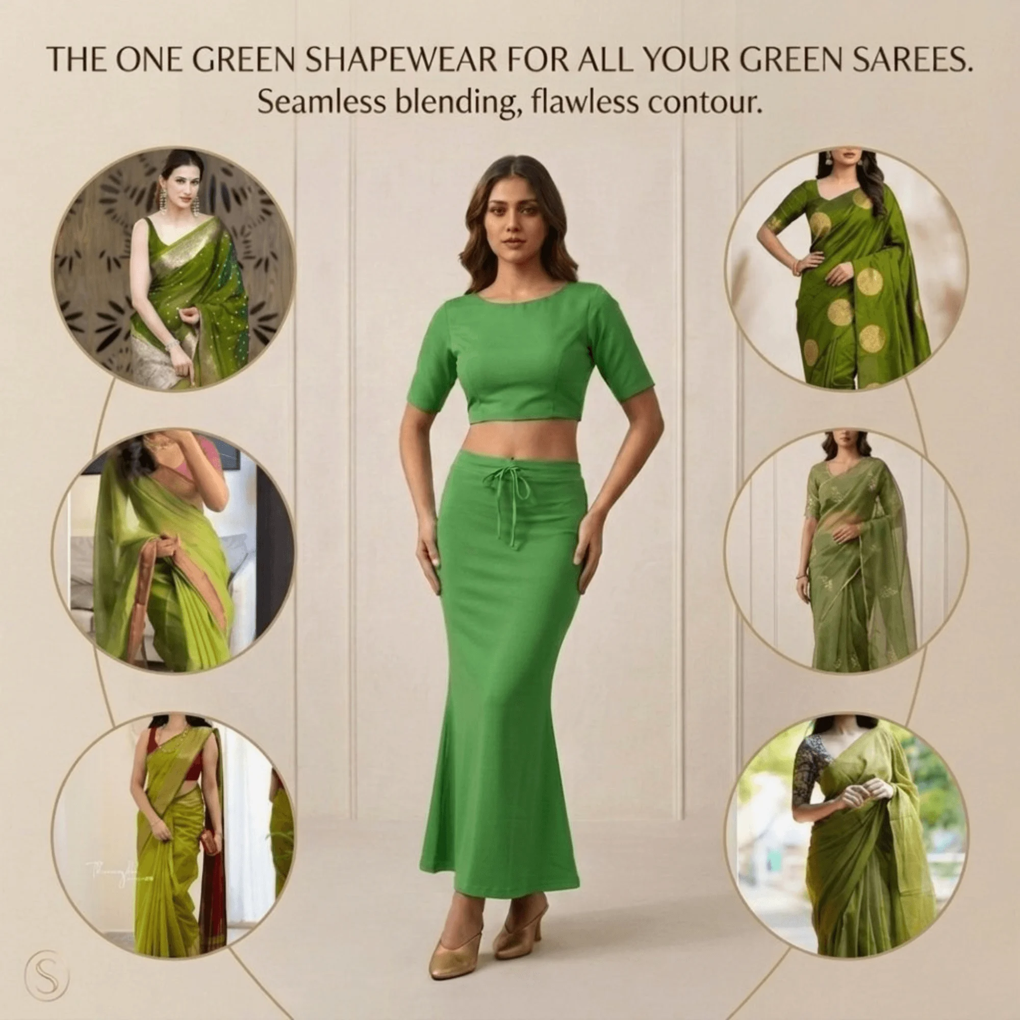 Saree Shaper - Green - Image 6