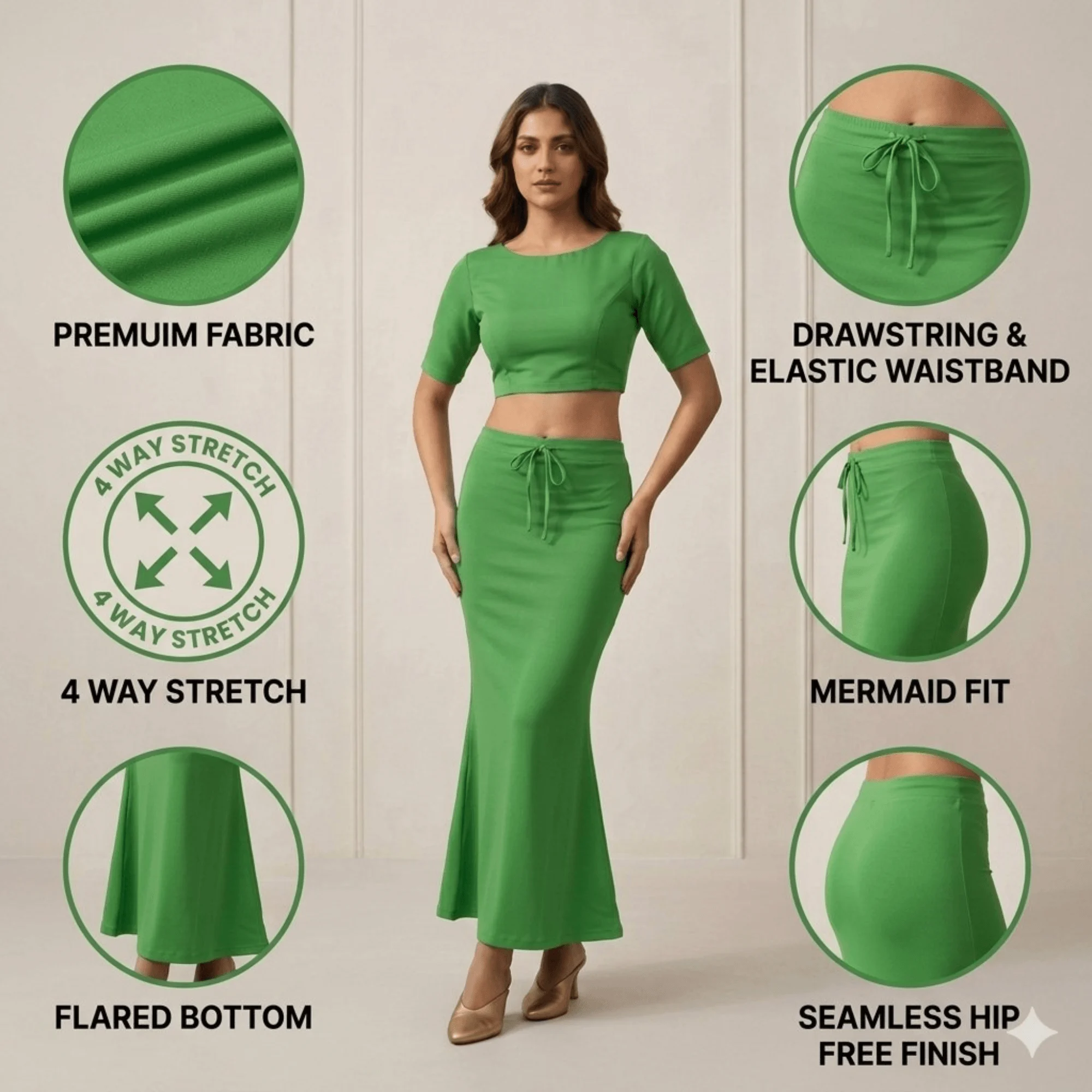 Saree Shaper - Green - Image 7