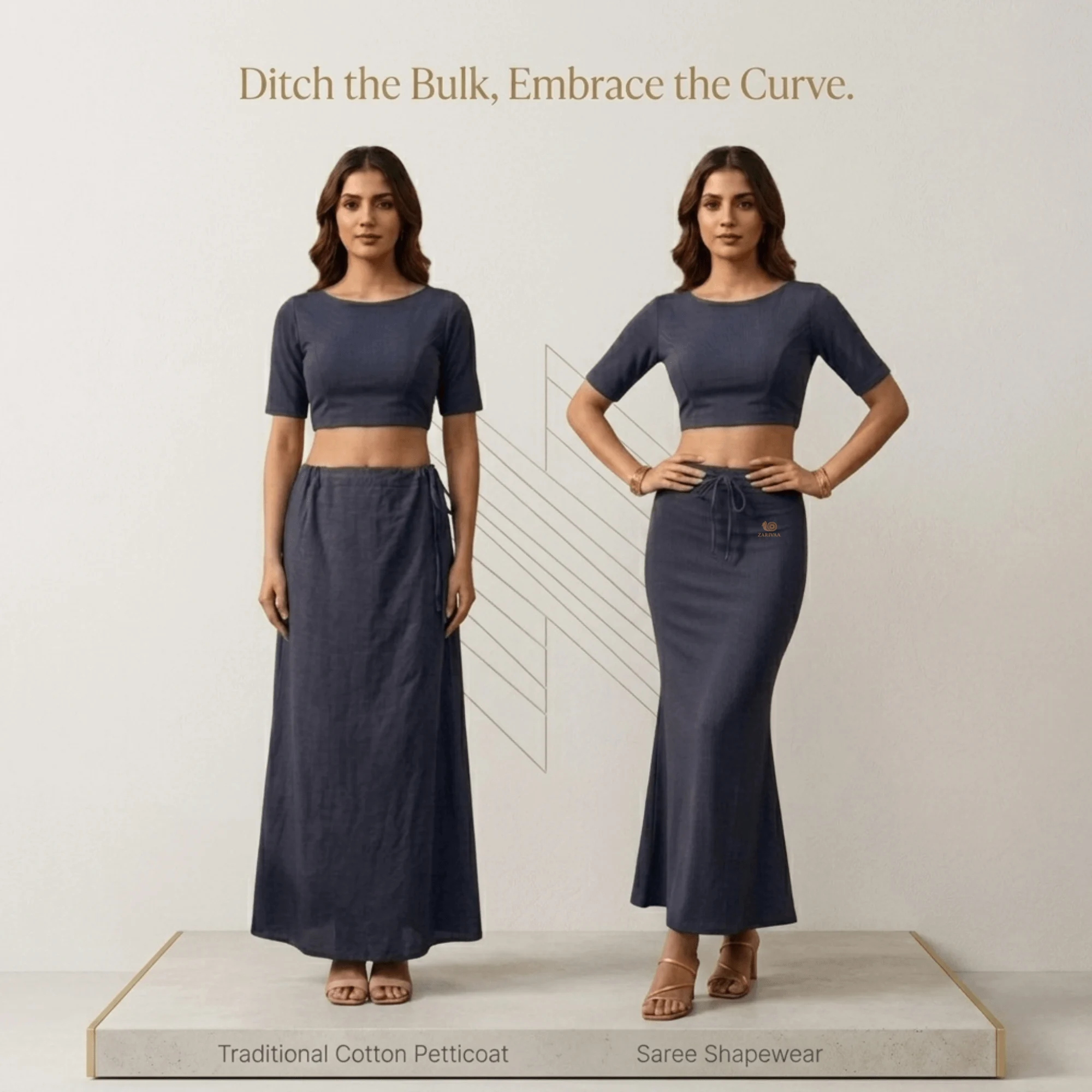 Saree Shaper - Charcoal Grey - Image 6