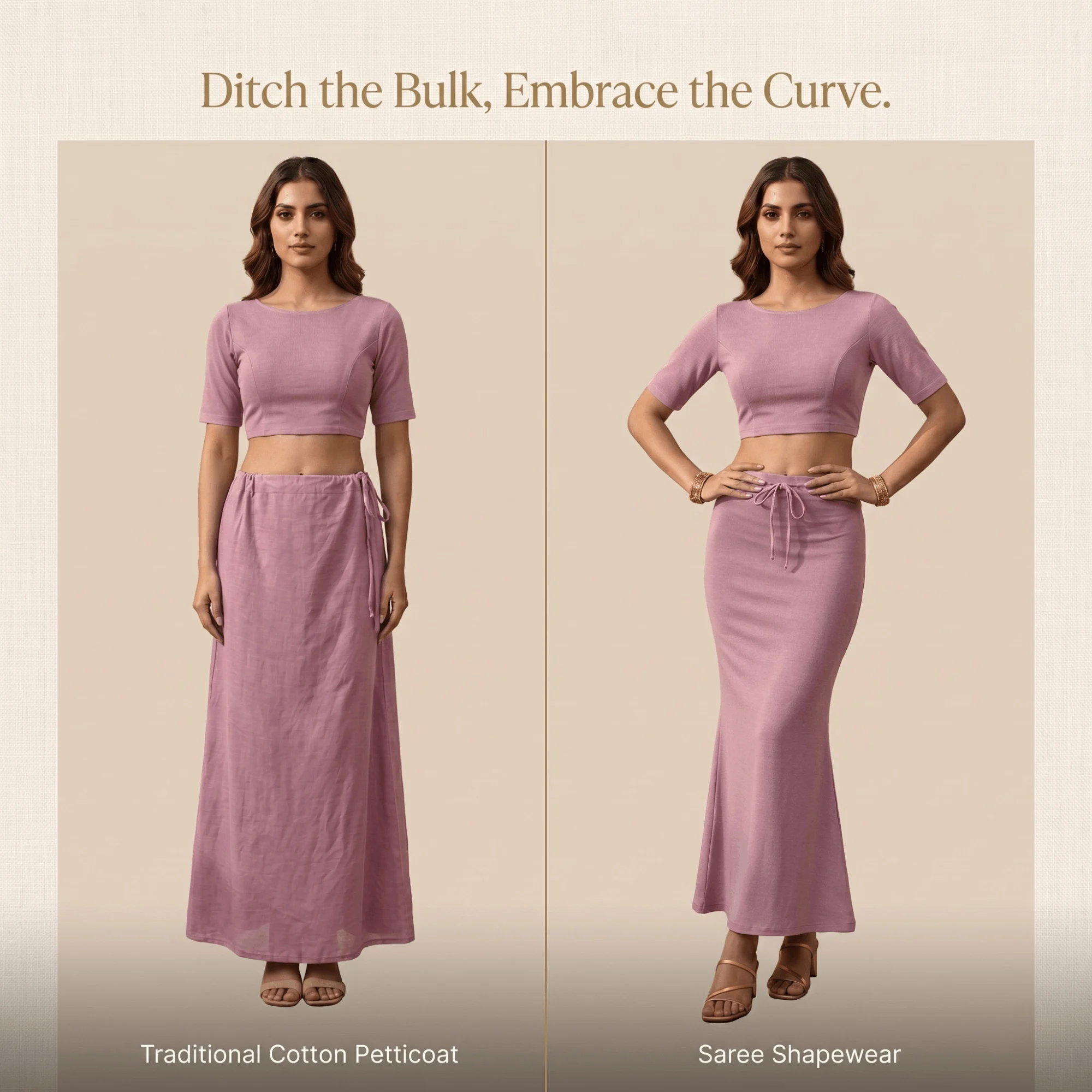 Saree Shaper - Baby Pink - Image 5